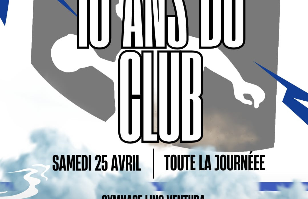 🎉 Le HBCC fête ses 10 ans – Rendez-vous le 25 avril à Chaponnay ! - HandBall Club de Chaponnay